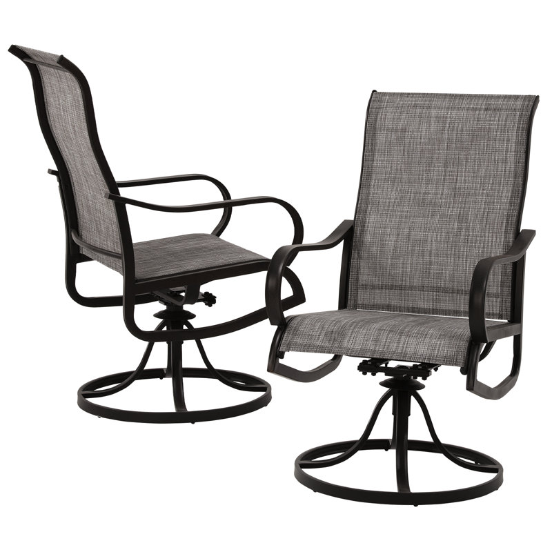 Red Barrel Studio® Angeli Patio Swivel Chairs & Reviews Wayfair